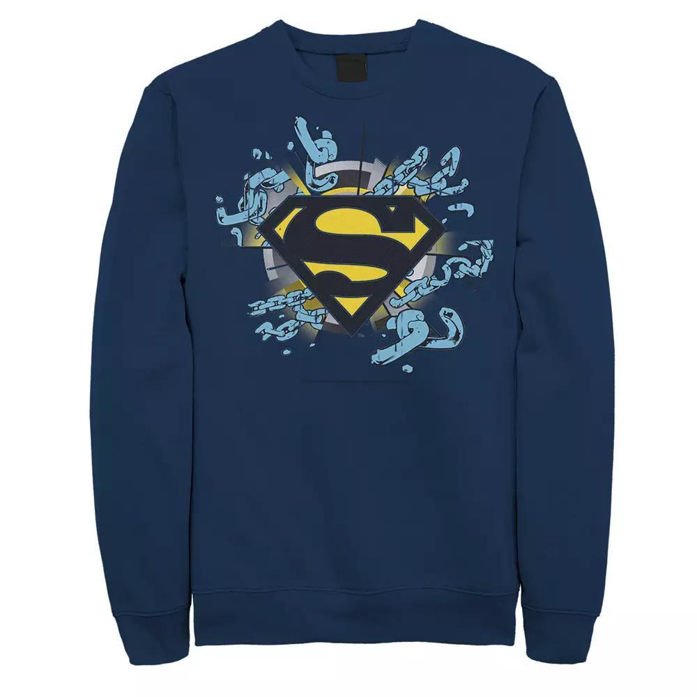 Men's DC Comics Superman Chain Link Logo Sweatshirt,  Product Image