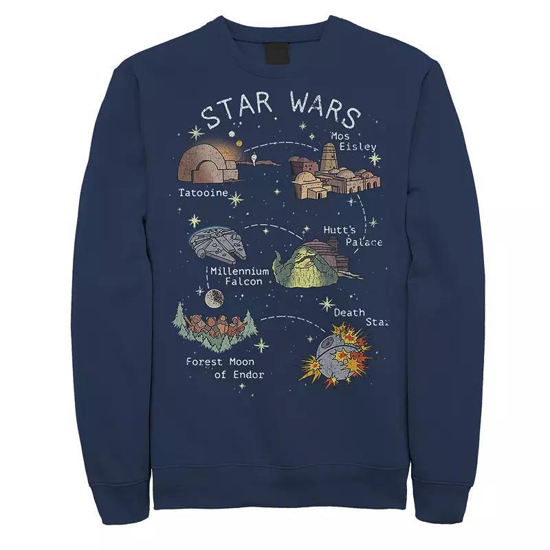 Men's Star Wars Story Map Sweatshirt,  Product Image