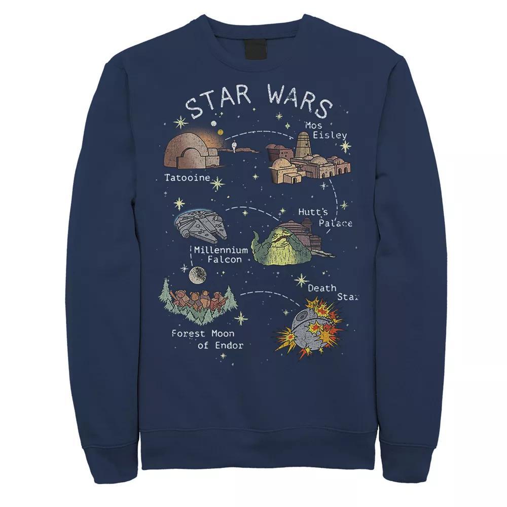 Men's Star Wars Story Map Sweatshirt,  Product Image