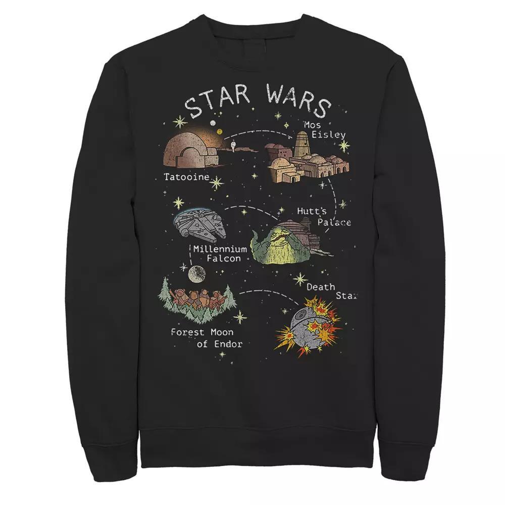 Men's Star Wars Story Map Sweatshirt,  Product Image