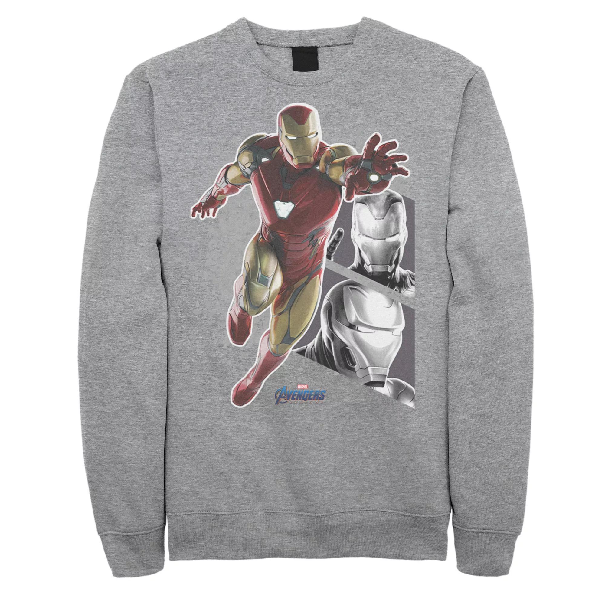 Men's Marvel Avengers Endgame Iron Man Panels Sweatshirt,  Product Image