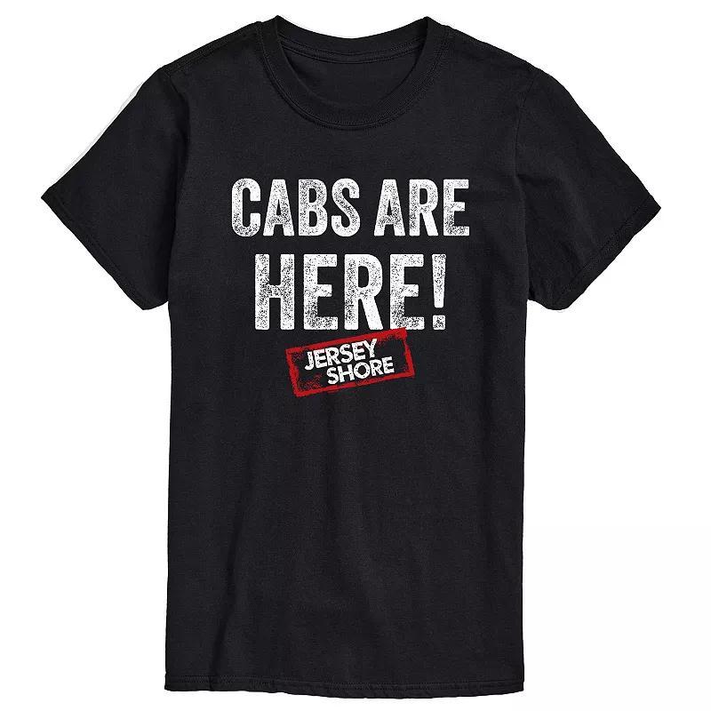 Men's Jersey Shore Cabs Are Here Graphic Tee, Size: XS, Black Product Image