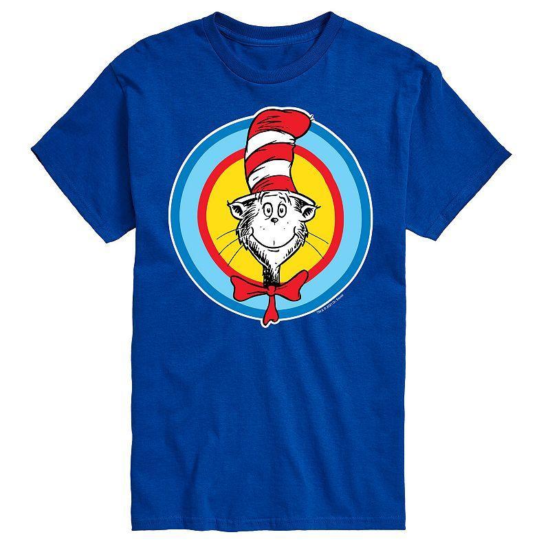 Big & Tall Dr Seuss Cat In Hat Smile Tee, Men's, Size: 3XB, Grey Product Image