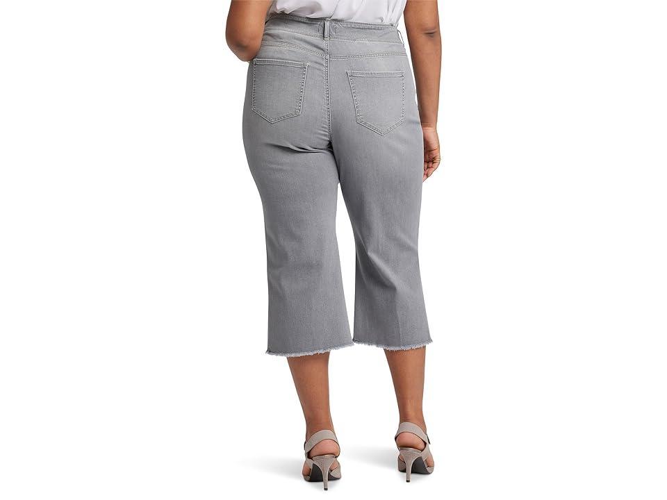 NYDJ Plus Hr Brigitte Wide Leg Capri (Rocksand) Women's Jeans Product Image