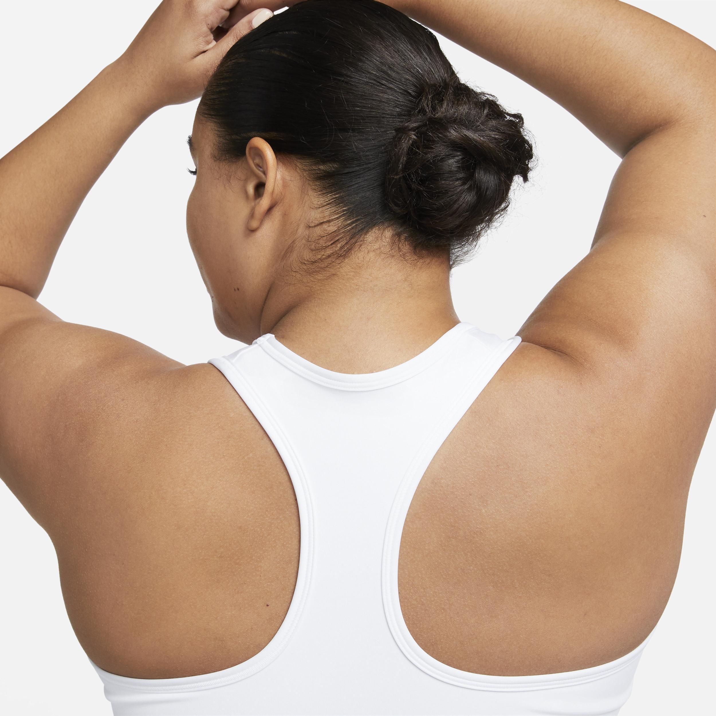 Nike Womens Swoosh Medium Support Padded Sports Bra (Plus Size) | DX6823-100 Product Image