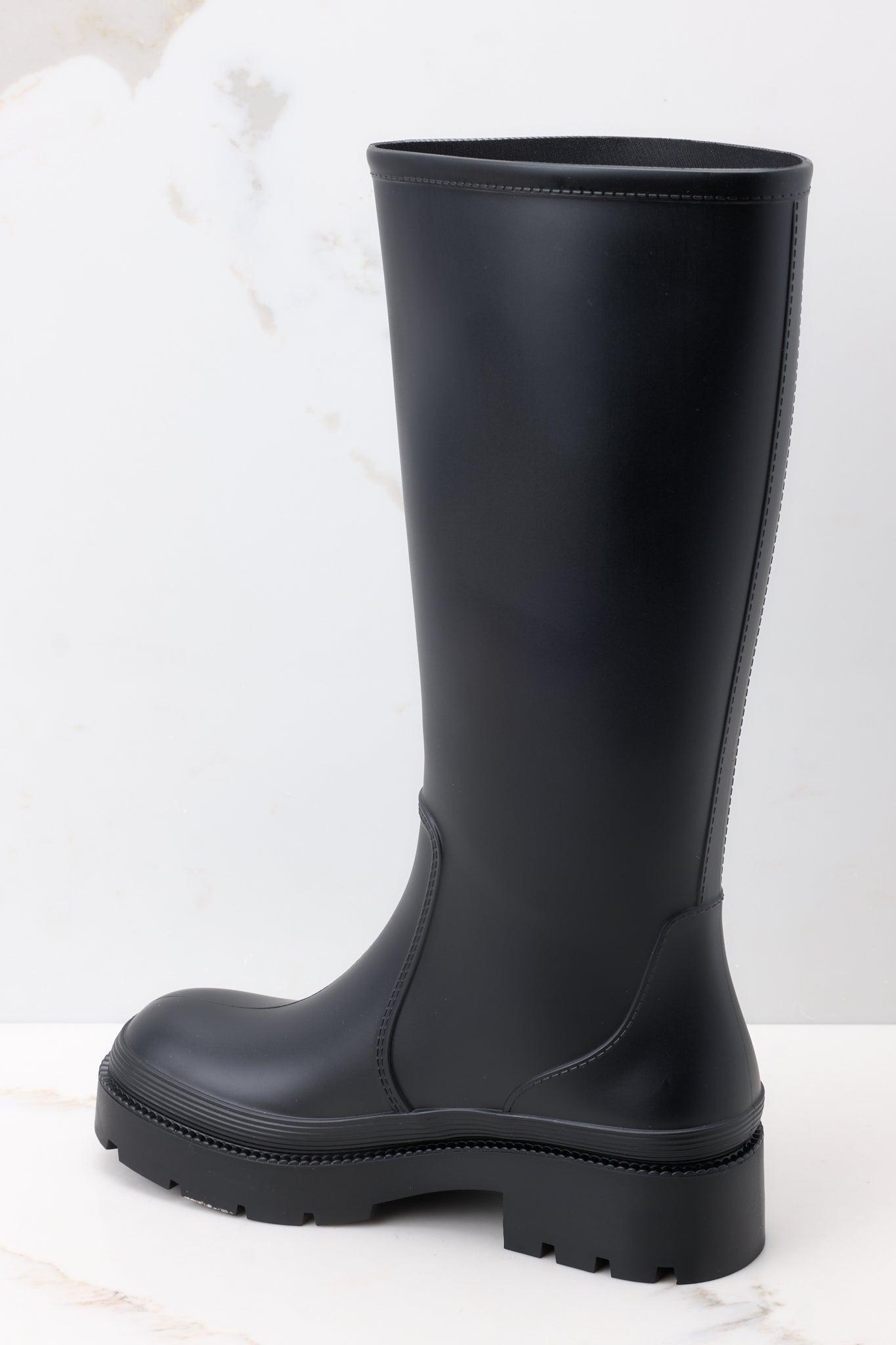 Rainy Day Black Boots Product Image