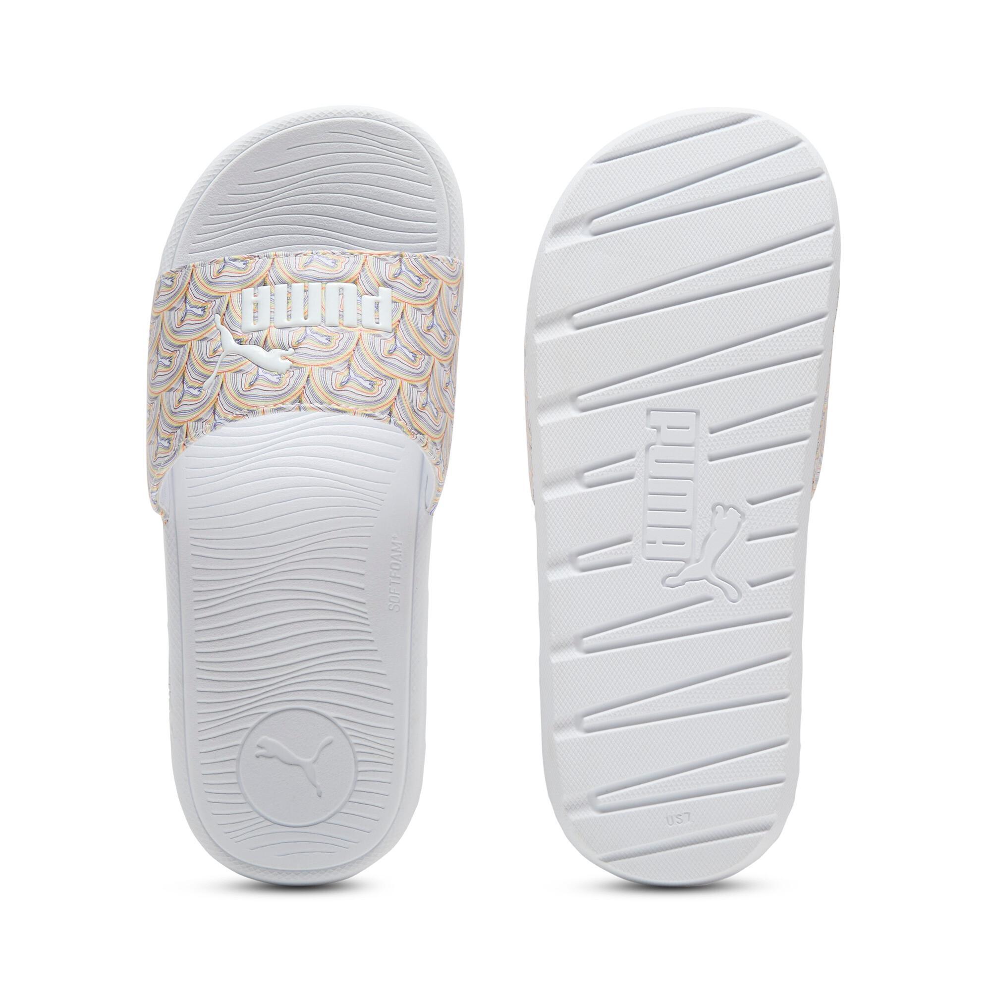 PUMA Cool Cat 2.0 Pride Women's Slides in White Product Image