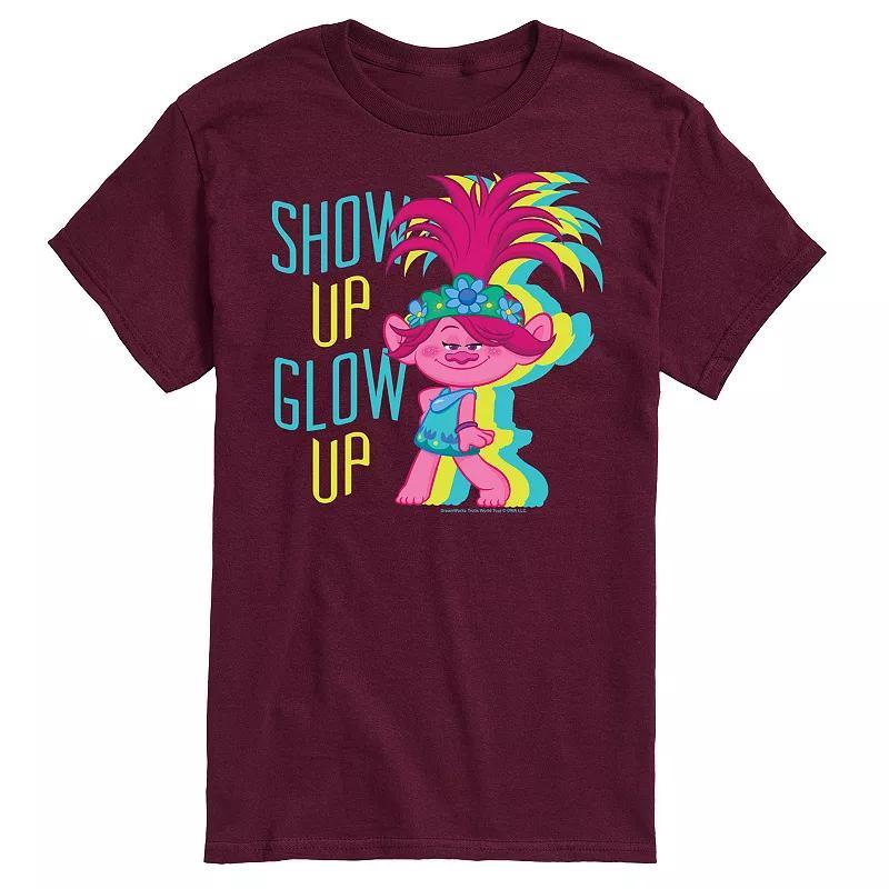 Men's Trolls Show Glow Up Tee, Size: Small, Red Product Image