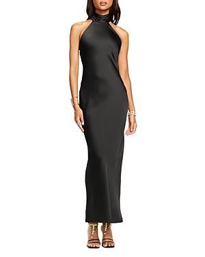 Tatiana Low-Cut Halter Column Gown Product Image