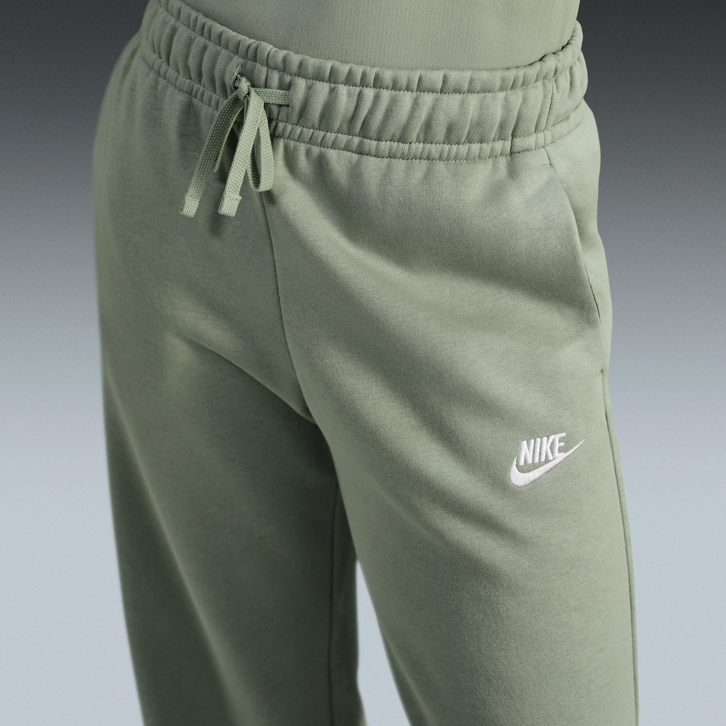 Womens Nike Sportswear Club Fleece Mid-Rise Wide-Leg Sweatpants Product Image