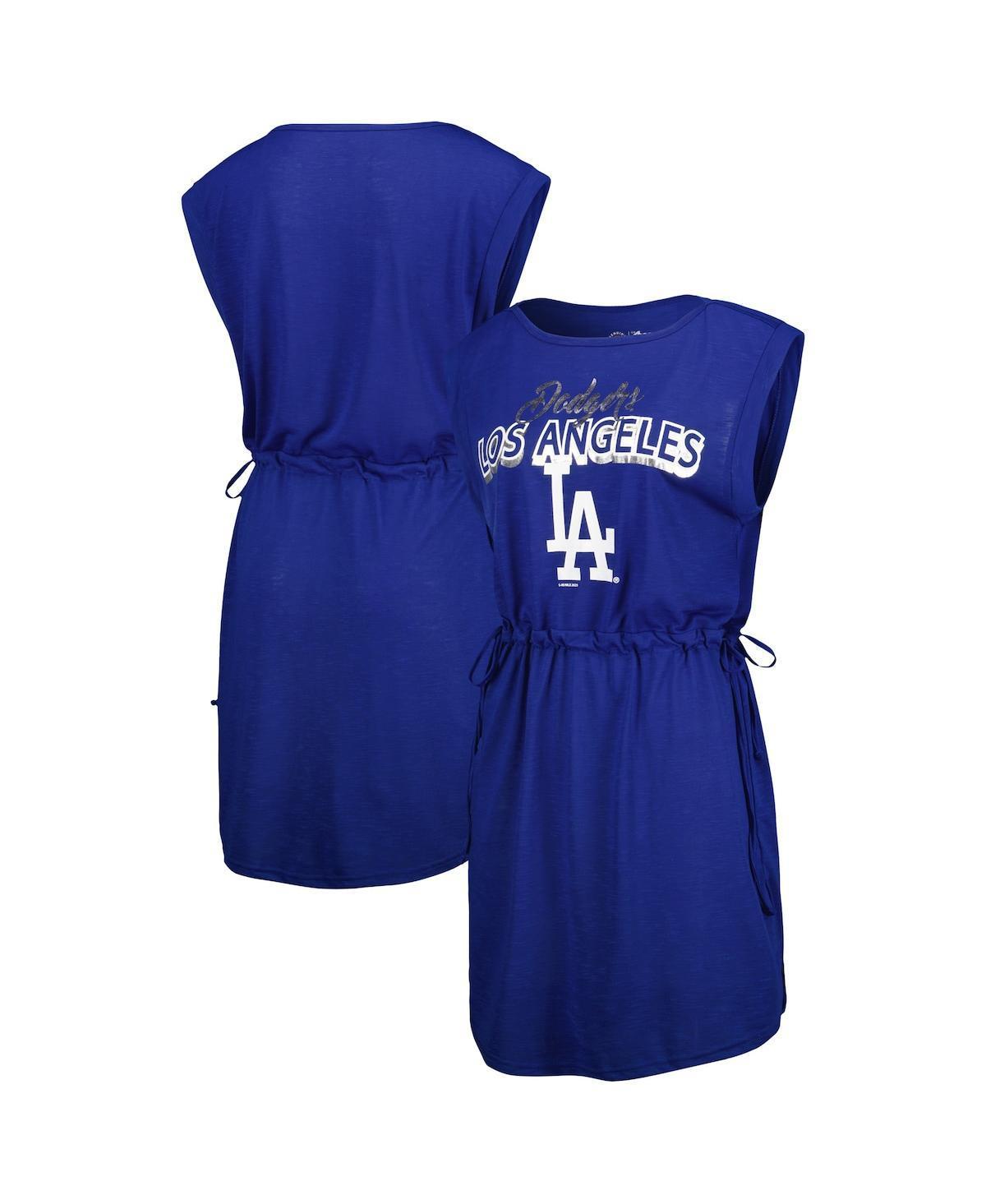 Womens G-III 4Her by Carl Banks Royal Los Angeles Dodgers G.O.A.T Swimsuit Cover-Up Dress Product Image