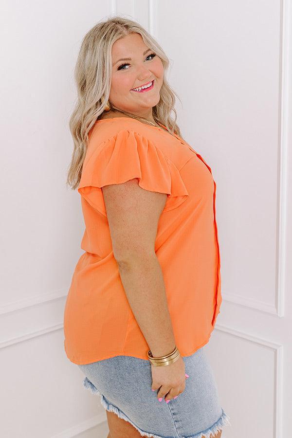 Touring San Fran Shift Top in Orange Curves Product Image