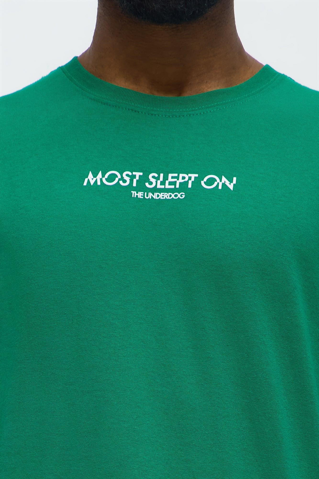 Slept On Short Sleeve Tee - Hunter Green Male Product Image
