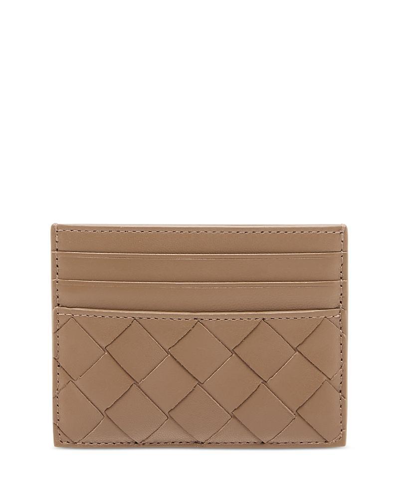 BOTTEGA VENETA Intrecciato Zipped Card Case In Pinecone/gold Product Image