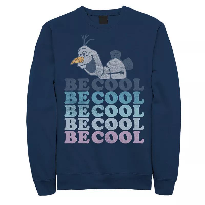 Men's Frozen 2 Olaf Be Cool Sweatshirt, Size: Large, Blue Product Image