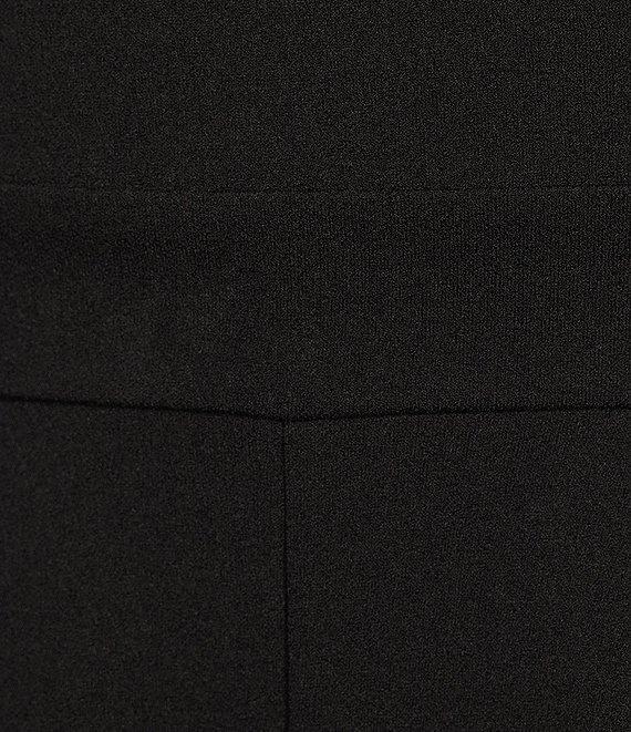 Honey and Rosie Scuba Crepe Square Neck Contrast Straps and Tie Back Pleated Front Jumpsuit Product Image