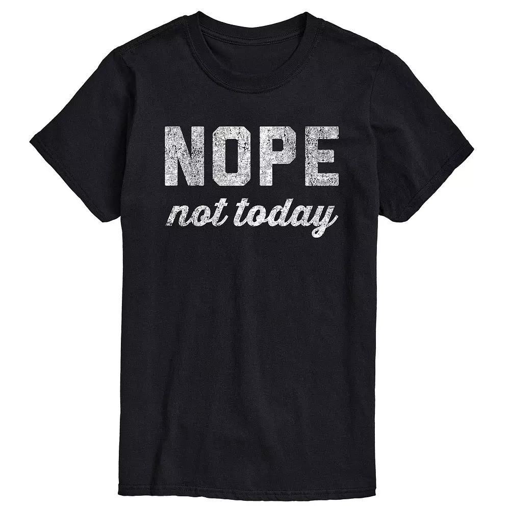 Big & Tall Nope Not Today Tee, Men's,  Product Image