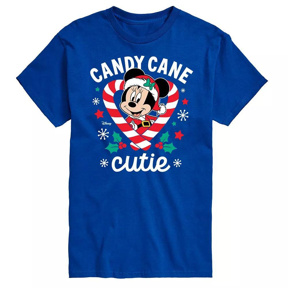 Disney's Big & Tall Minnie Candy Cane Cutie Graphic Tee, Men's, Size: 4XB, Blue Product Image