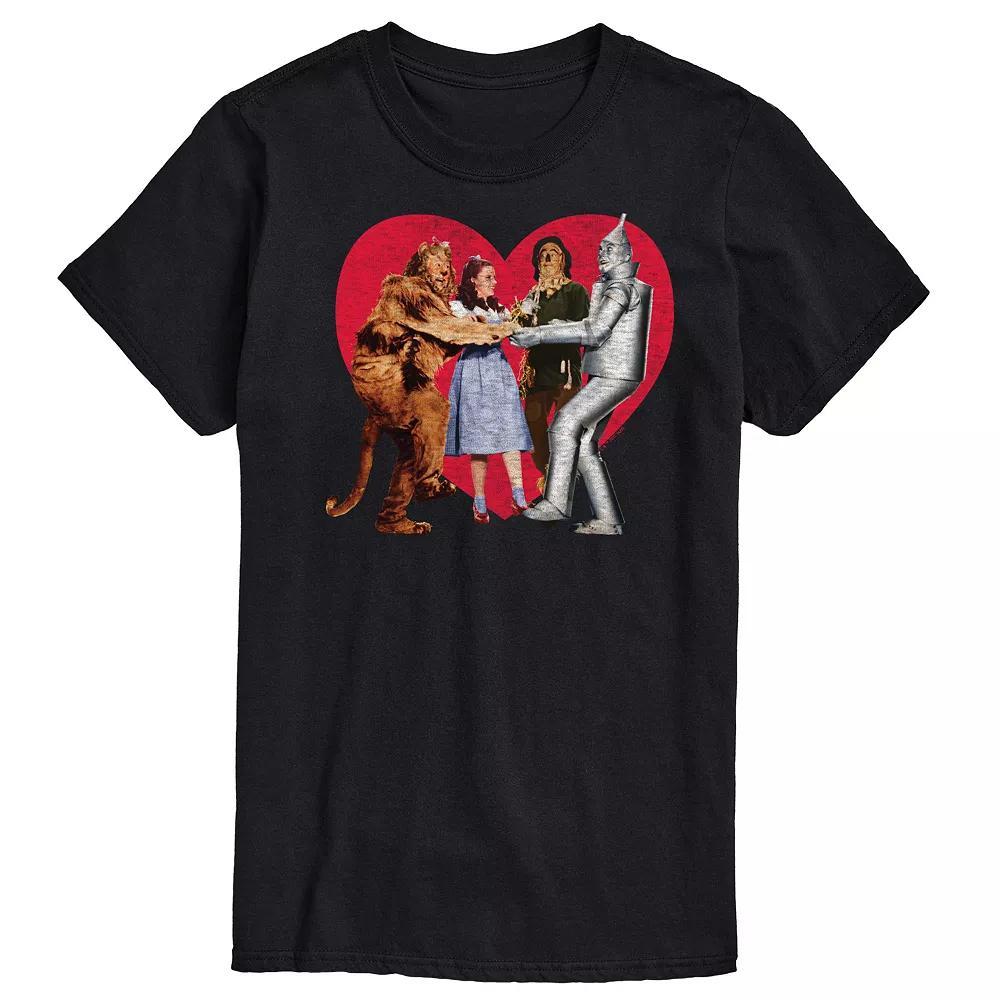 Men's Wizard Of Oz Group Photo Heart Graphic Tee,  Product Image