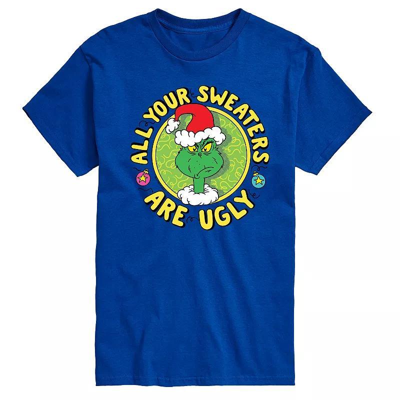 Men's Dr. Seuss The Grinch All Your Sweaters Are Ugly Graphic Tee, Size: Large, Black Product Image