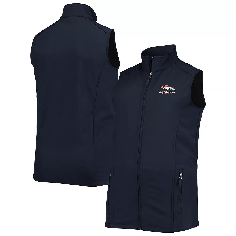 Men's Dunbrooke Navy Denver Broncos Big & Tall Archer Softshell Full-Zip Vest, Size: LT, Blue Product Image