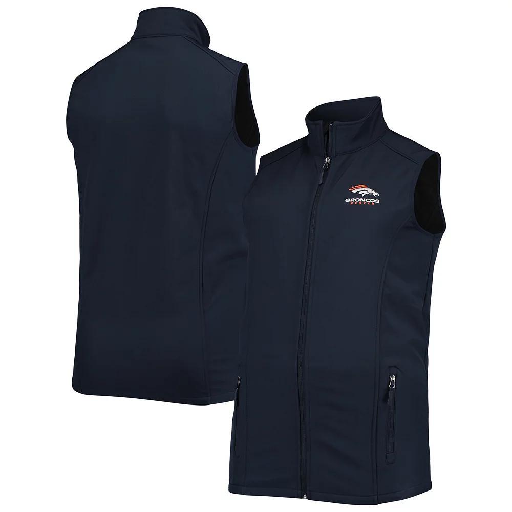 Men's Dunbrooke Navy Denver Broncos Big & Tall Archer Softshell Full-Zip Vest, Size: LT, Blue Product Image