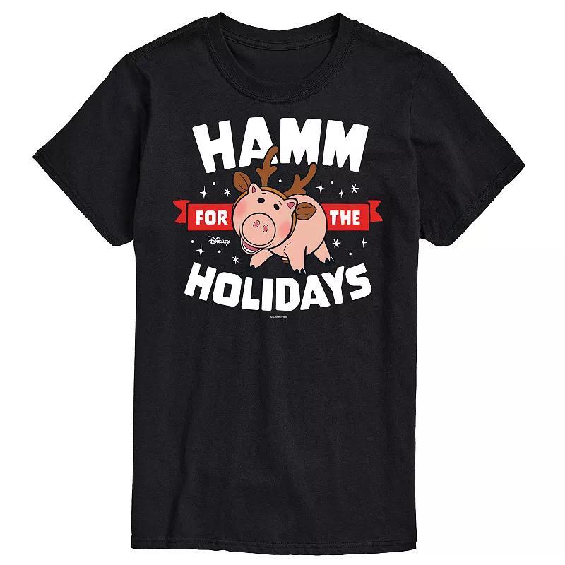 Disney / Pixar's Toy Story Hamm Men's Holidays Graphic Tee, Size: XL, Black Product Image