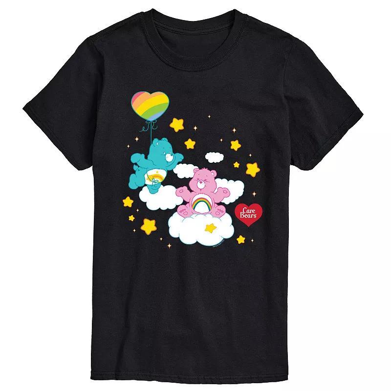 Big & Tall Care Bears Wish And Cheer Graphic Tee, Men's, Size: 3XB, Black Product Image