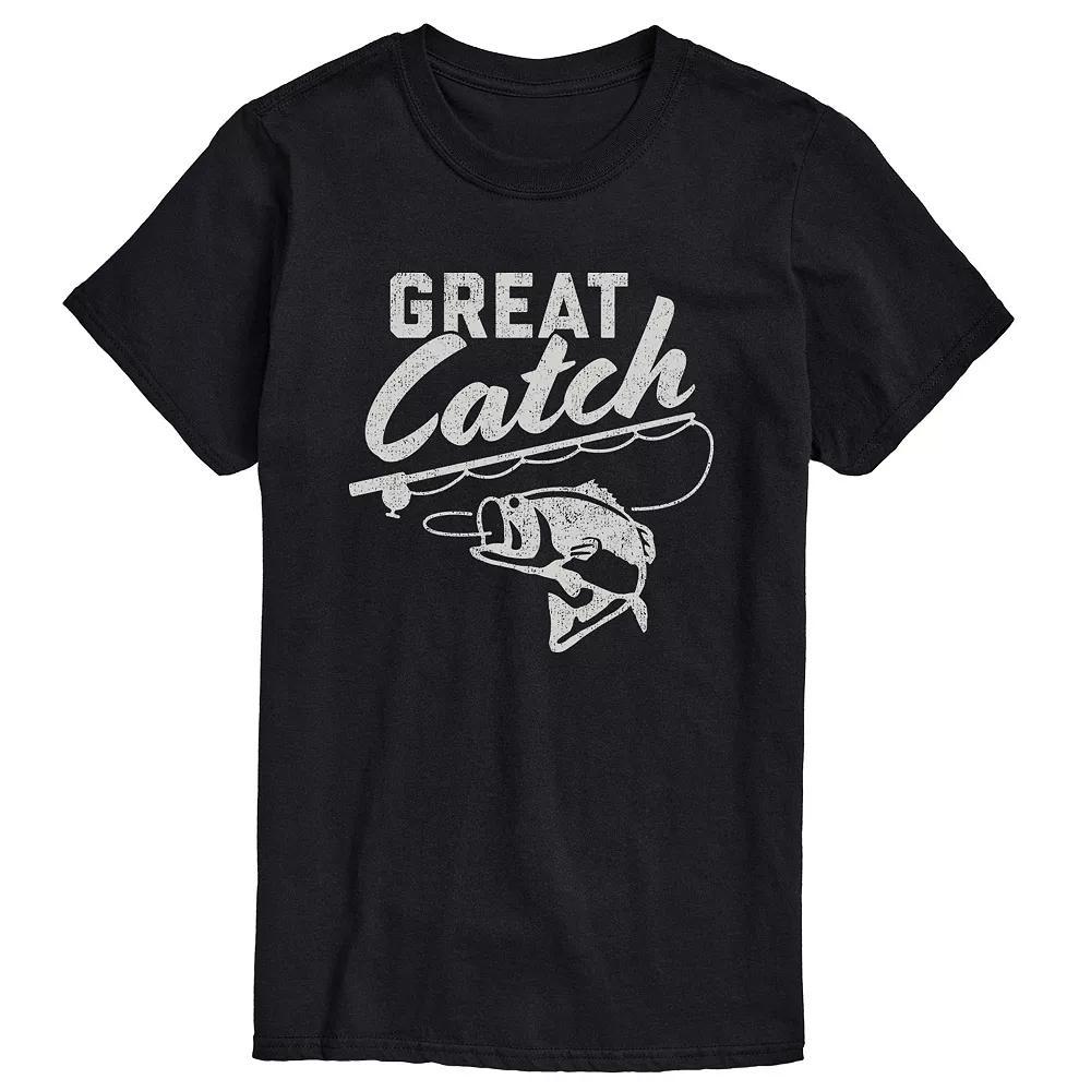 Big & Tall Great Catch Graphic Tee, Men's,  Product Image