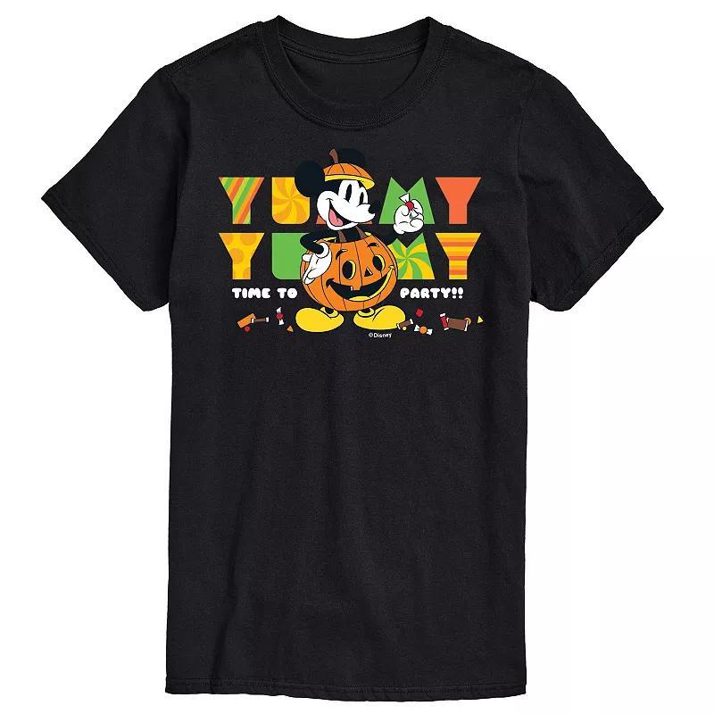 Disney's Mickey Mouse Men's Time To Party Graphic Tee, Size: XL, Black Product Image