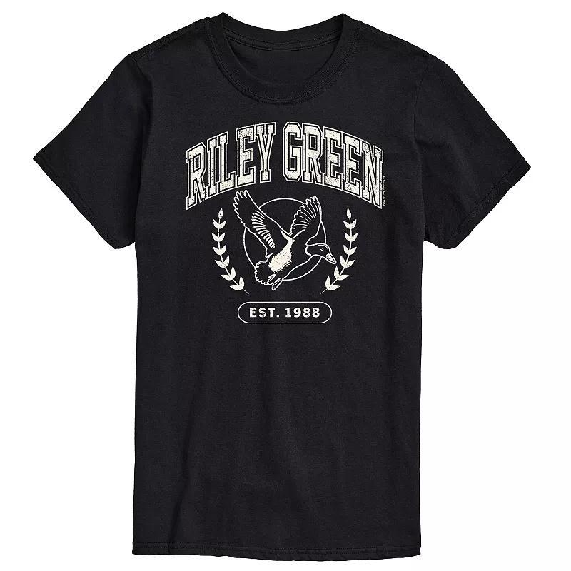 Men's Riley Green Collegiate Graphic Tee, Size: XXL, Grey Green Product Image