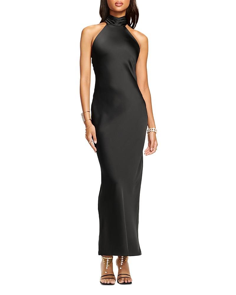 Tatiana Low-Cut Halter Column Gown Product Image