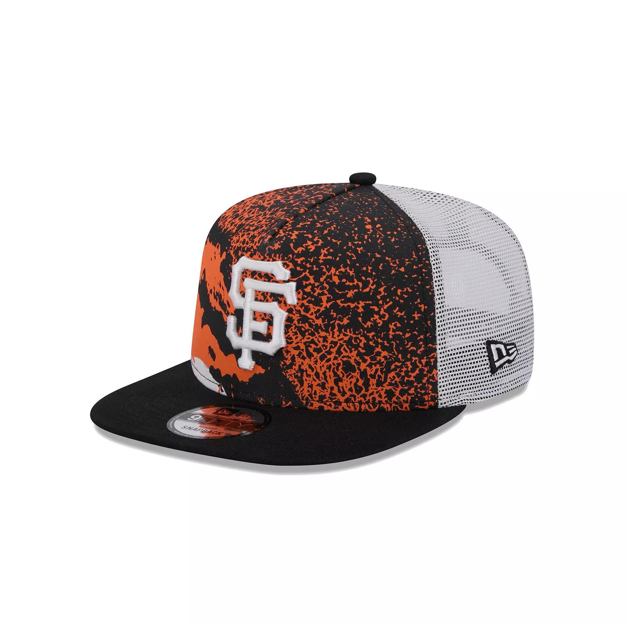 Men's New Era Black San Francisco Giants Court Sport 9FIFTY Snapback Hat Product Image