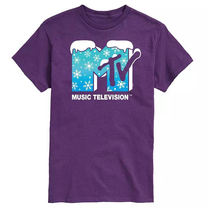 Mens MTV Snowflakes Logo Graphic Tee Product Image