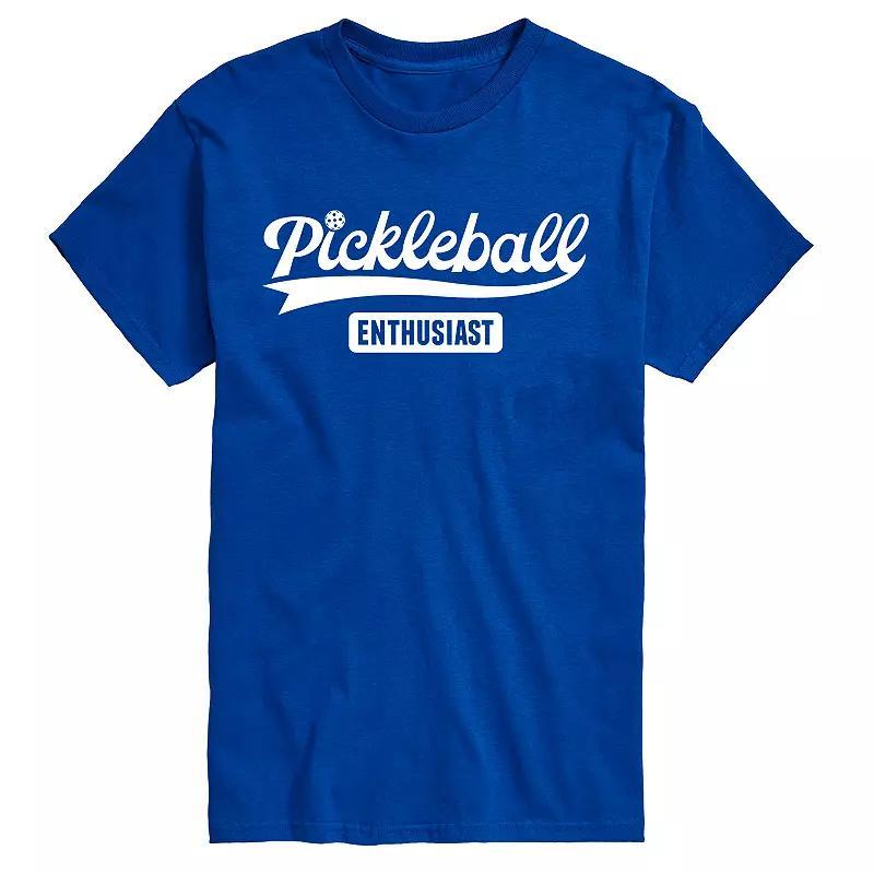 Big & Tall Pickleball Enthusiast Tee, Men's, Size: 5XB, Blue Product Image