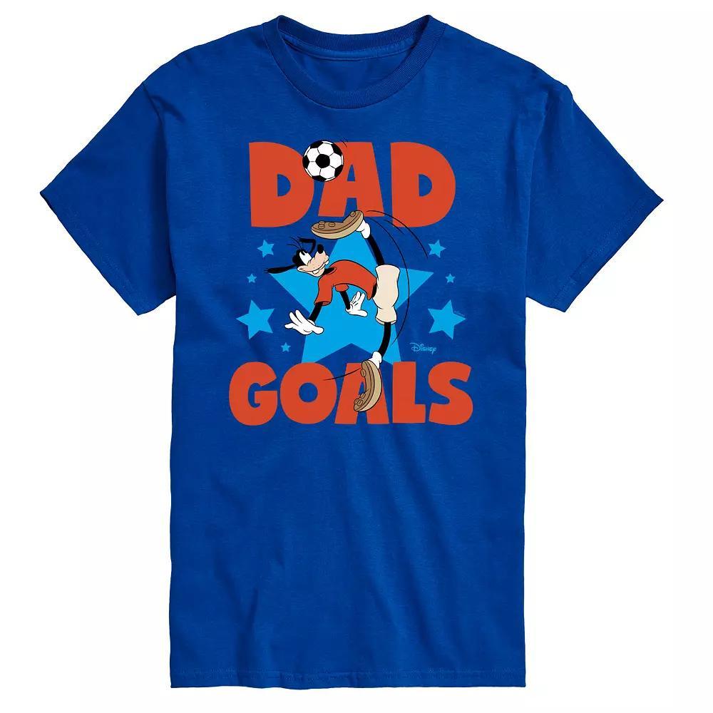 Disney's Goofy Big & Tall Dad Goals Graphic Tee, Men's, Size: 5XB, Royal Blue Product Image