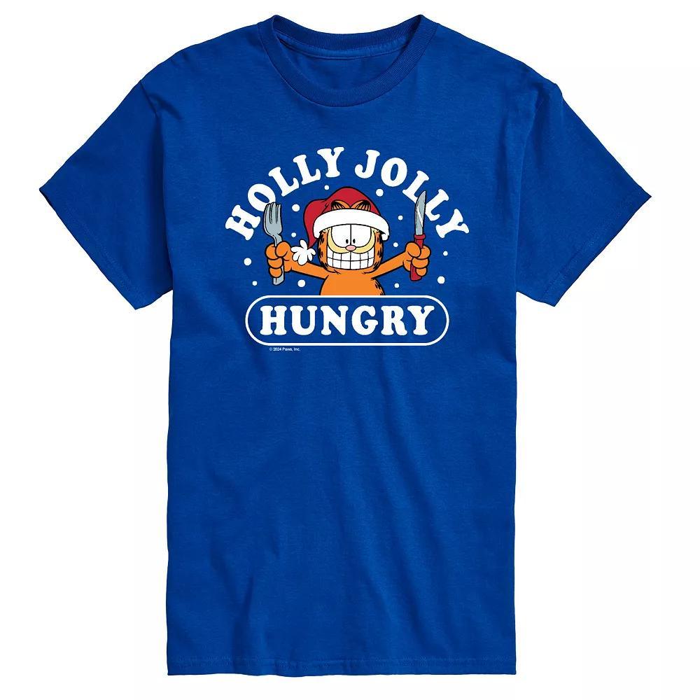 Big & Tall Garfield Holly Jolly Hungry Graphic Tee, Men's,  Product Image