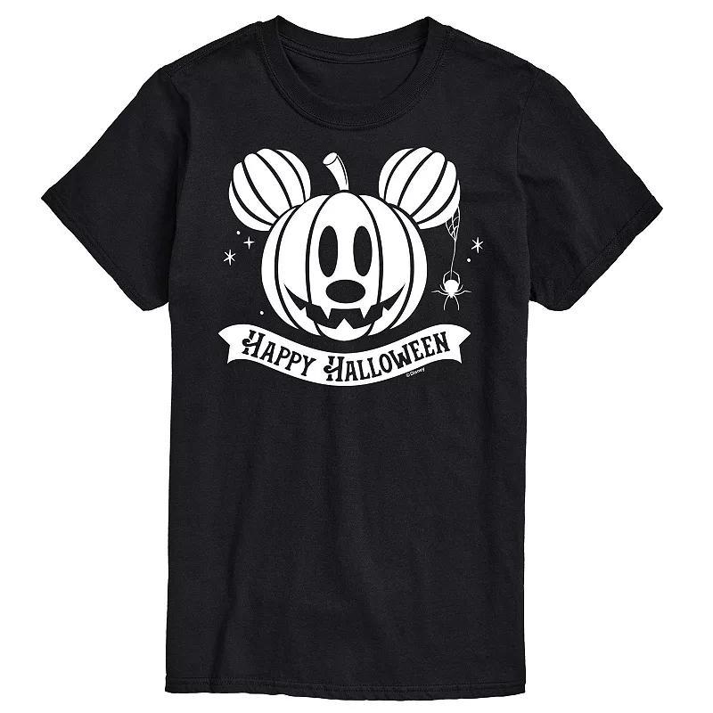Disney's Mickey Mouse Men's Happy Halloween Pumpkin Graphic Tee,  Product Image