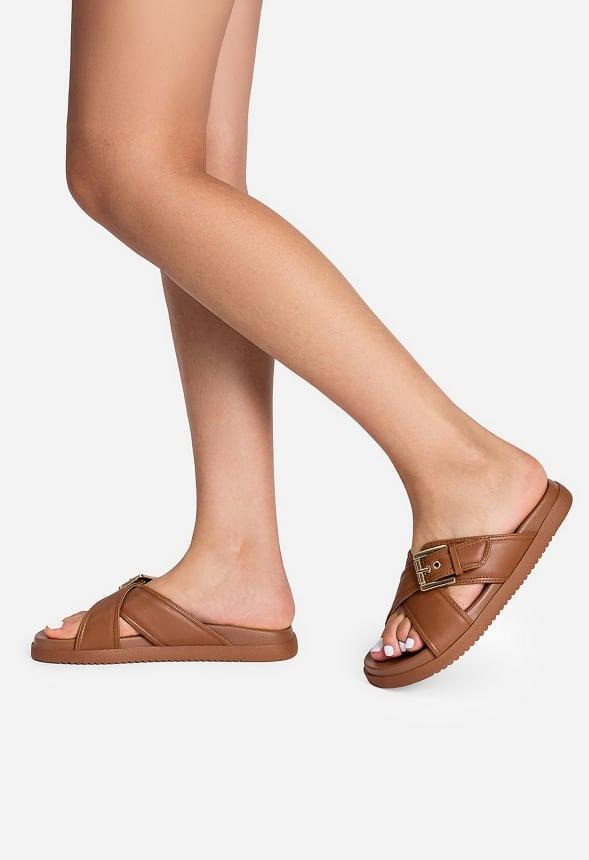 Criss-Cross Flat Sandals Product Image