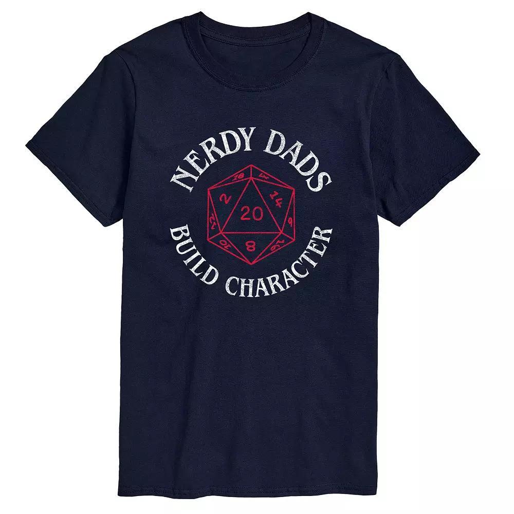 Big & Tall "Nerdy Dads Build Character" D20 Graphic Tee, Men's,  Product Image