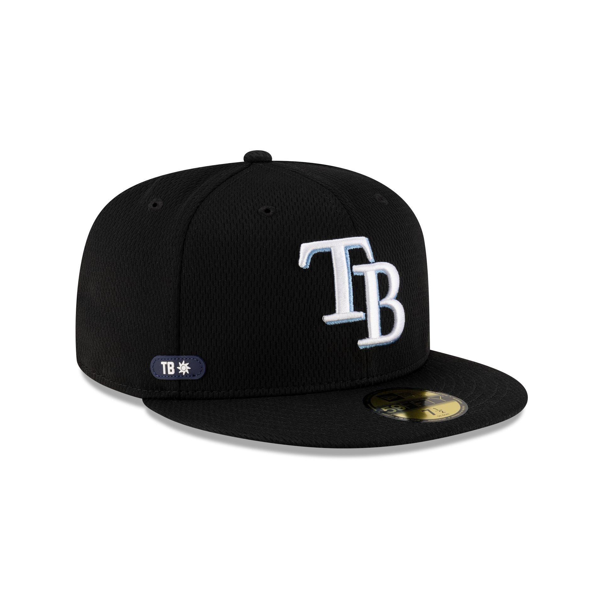 Tampa Bay Rays 2025 Clubhouse Black 59FIFTY Fitted Hat Male Product Image