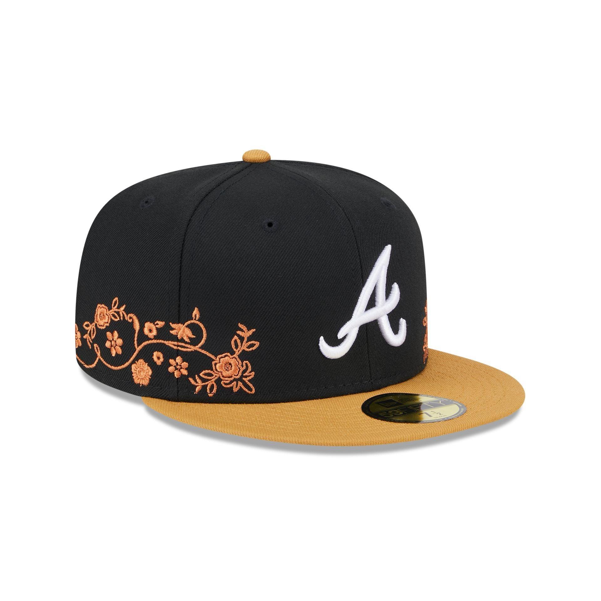 Atlanta Braves Floral Vine 59FIFTY Fitted Hat Male Product Image