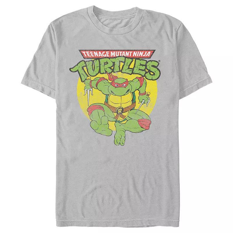 Men's Teenage Mutant Ninja Turtles Raphael Vintage Graphic Tee, Size: XXL, Silver Product Image