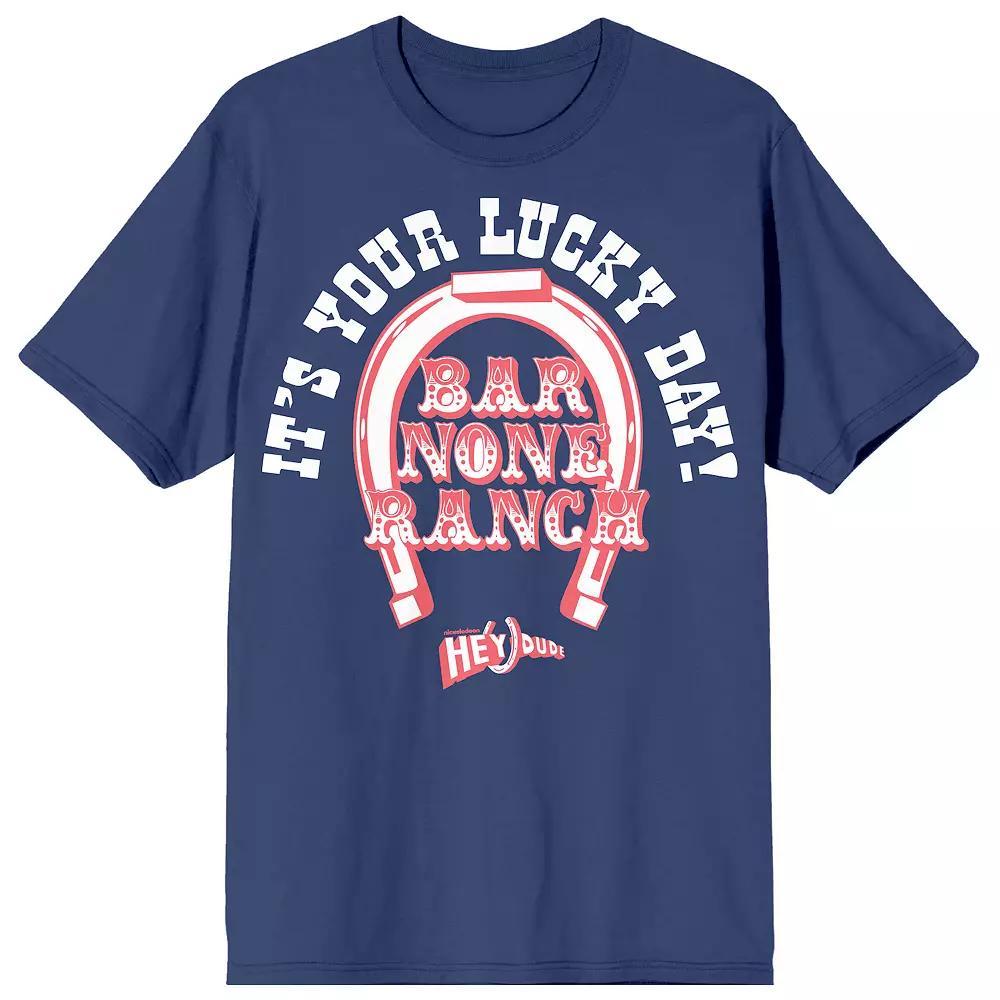 Juniors' Nickelodeon Hey Dude Bar None Ranch Lucky Day Crewneck Graphic Tee, Women's, Size: XS, Blue Product Image