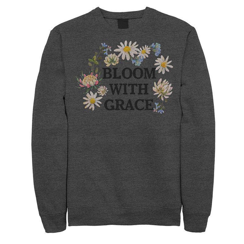 Mens Fifth Sun Bloom With Grace Floral Sweatshirt Grey Heather Product Image