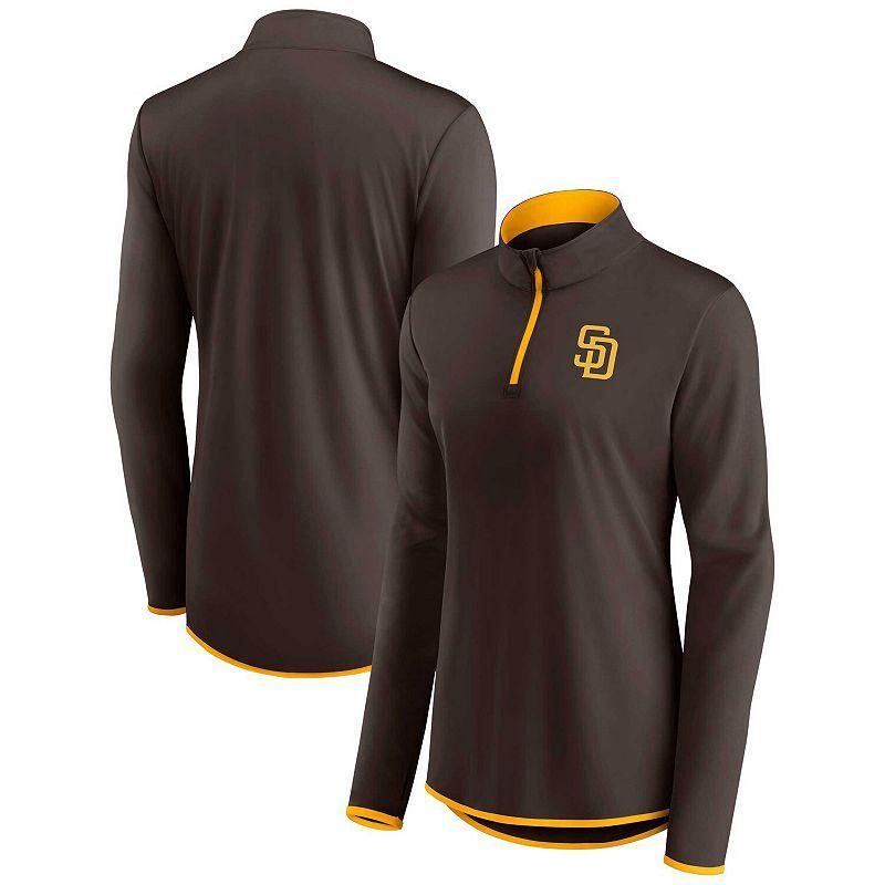 Women's Fanatics Branded Green Oakland Athletics Corner Quarter-Zip Top, Size: Medium Product Image