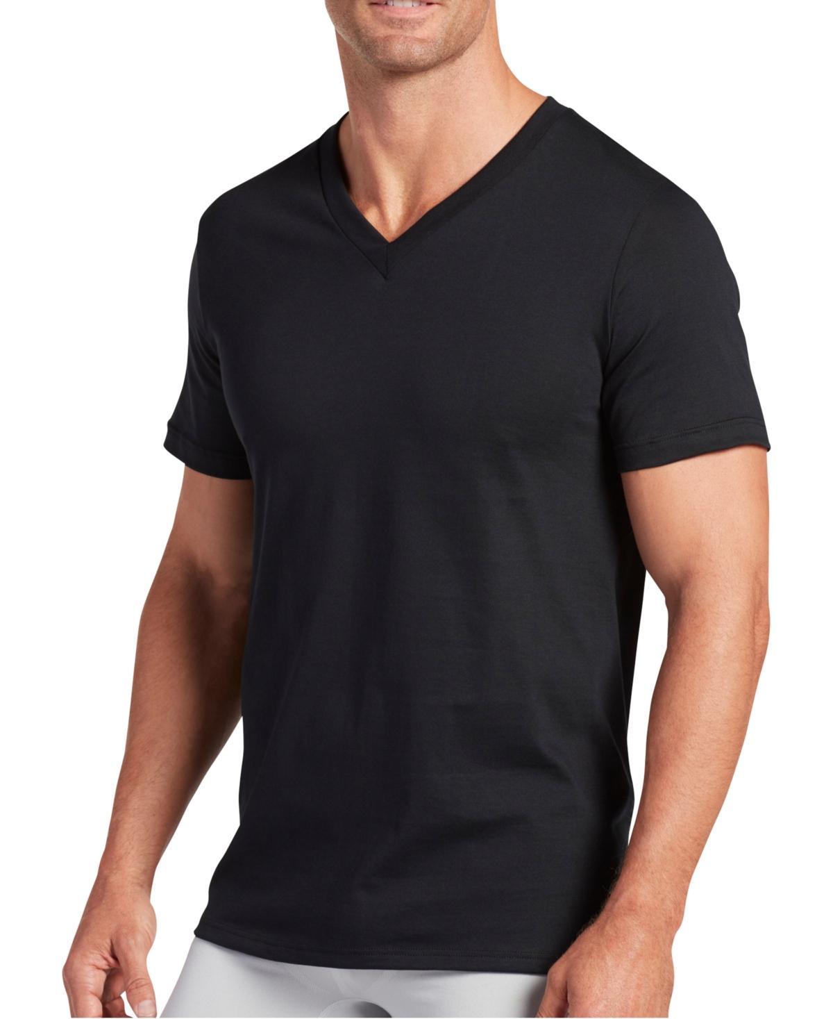 Men's Jockey® Classic V-Neck 3 Pack Tees +1 Bonus, Size: Large, All White Product Image