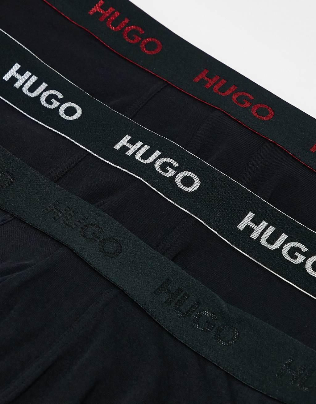 HUGO Bodywear 3-pack boxer briefs in black Product Image