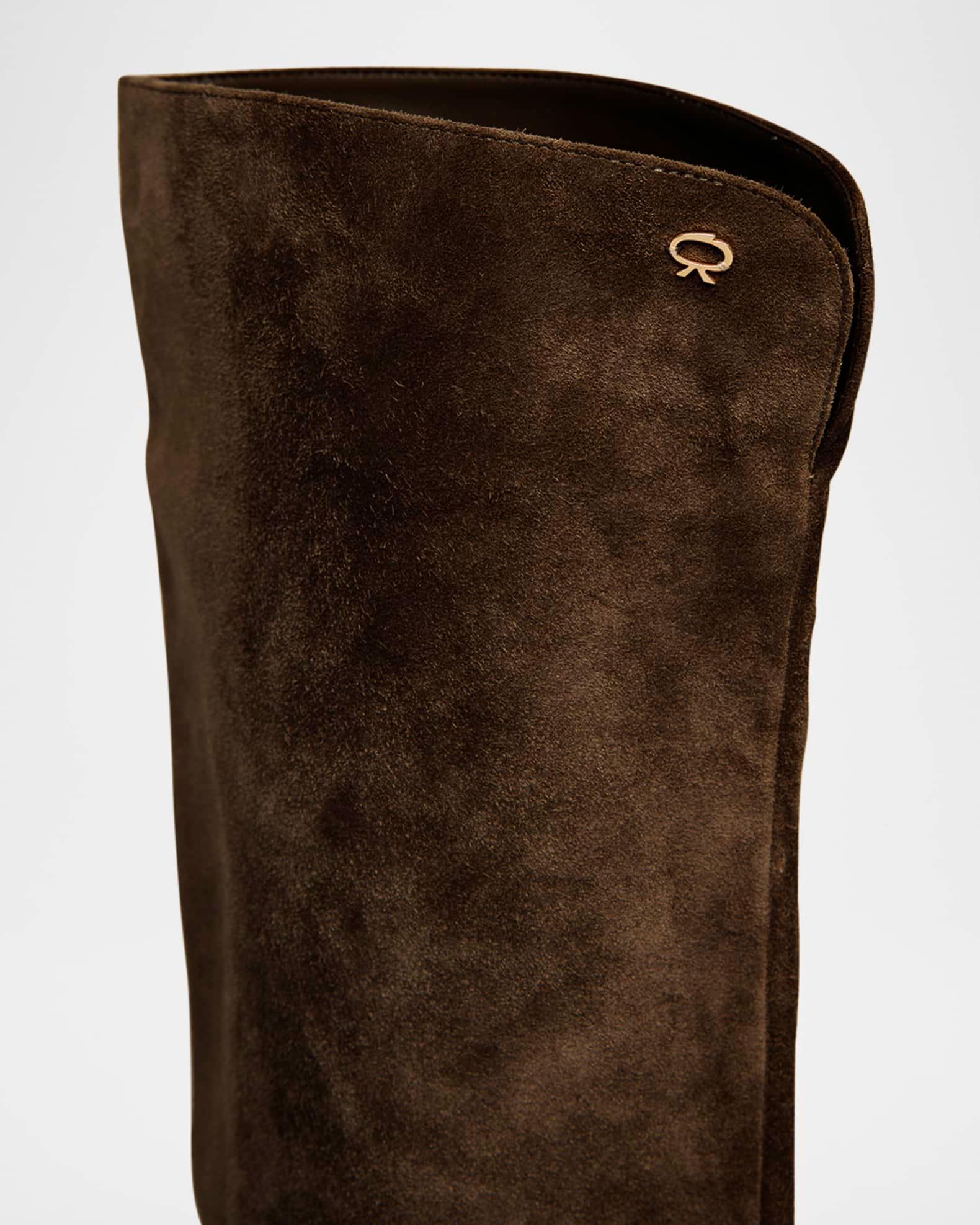 Slouchy Suede Over-The-Knee Boots Product Image