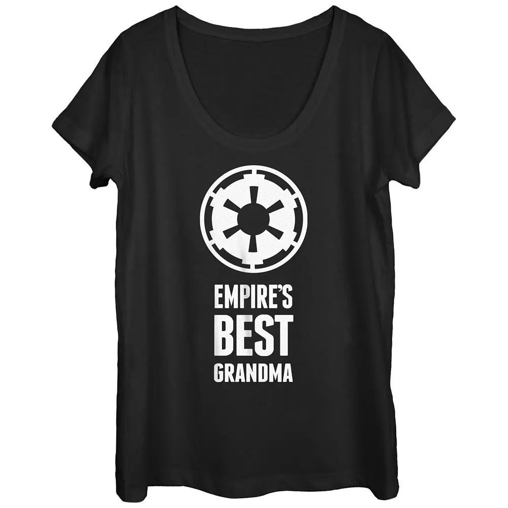 Juniors' Star Wars Empire's Best Grandma Empire Logo Scoop Neck Graphic Tee, Girl's,  Product Image